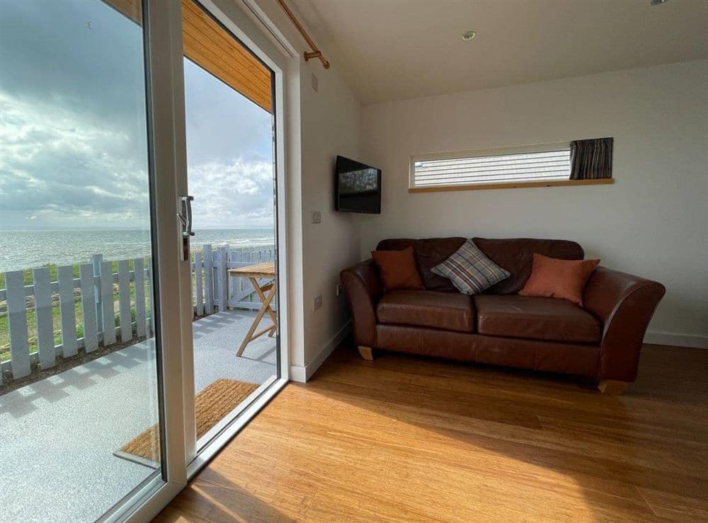 Living area at Sunrise Summerhouse in Hilton, near Tain, Ross-Shire