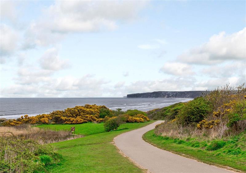 The setting around Sunrise at Sunrise, Filey