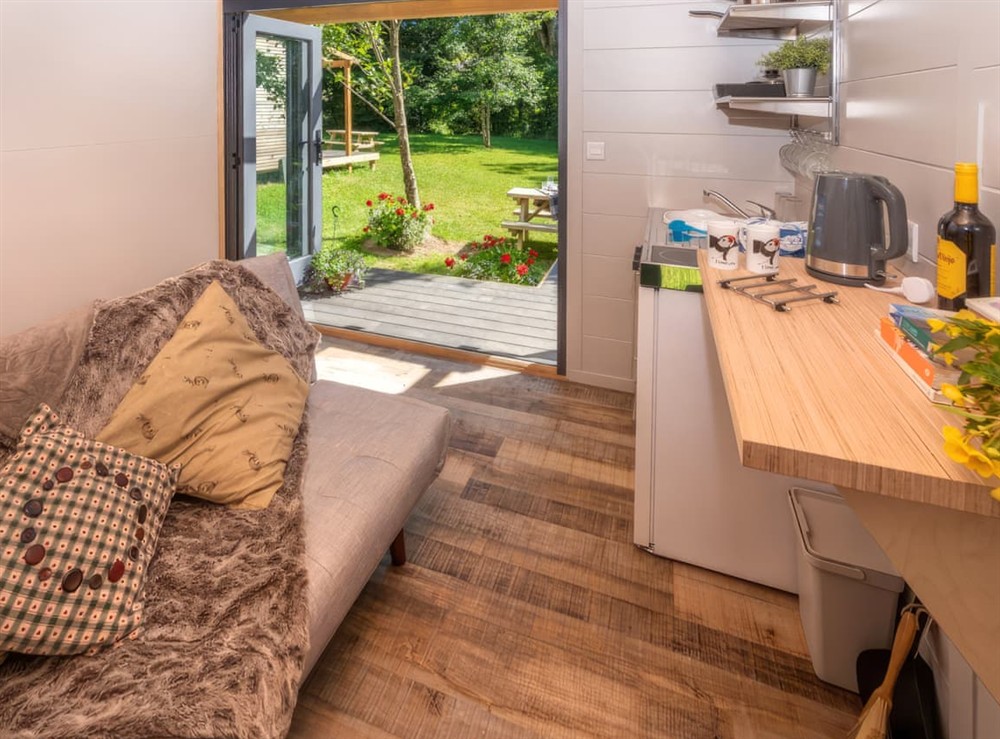 Open plan living space at Birch, 