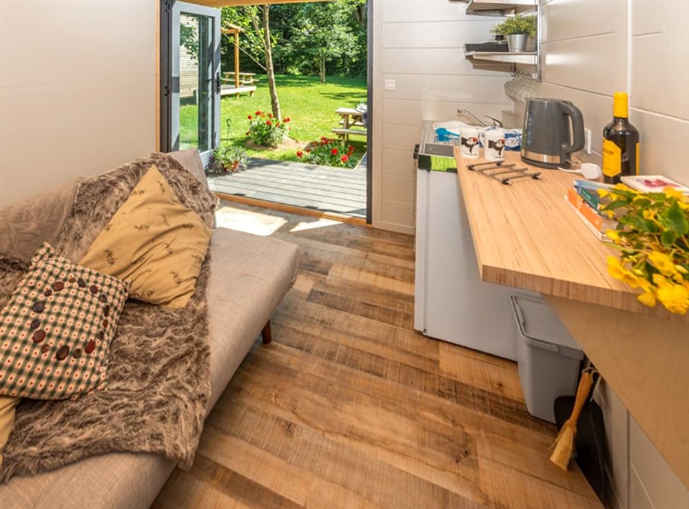 Open plan living space at Oak, 