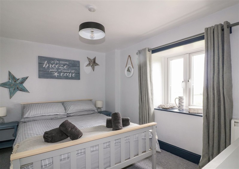 One of the 4 bedrooms at Sunset Cottage, Gorran Churchtown