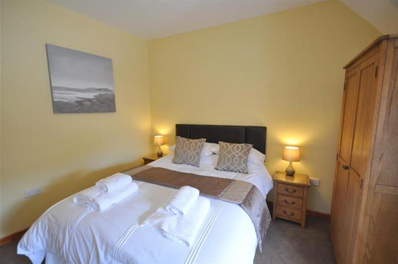 Double bedroom at Sunset Lodge, Portland, Dorset