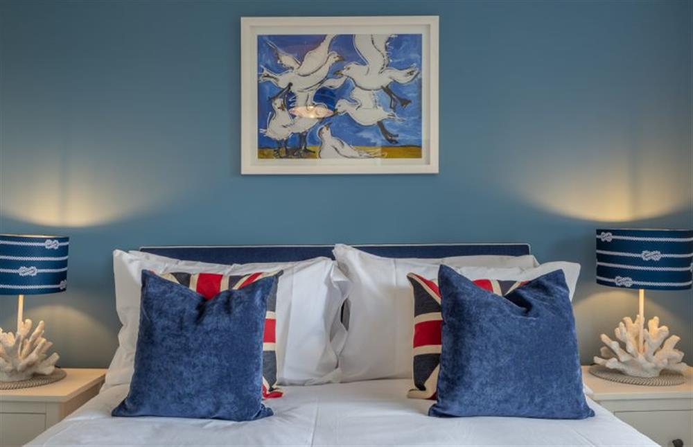 Ground floor: Bedroom two has a king-size bed at Sunset, Overstrand near Cromer