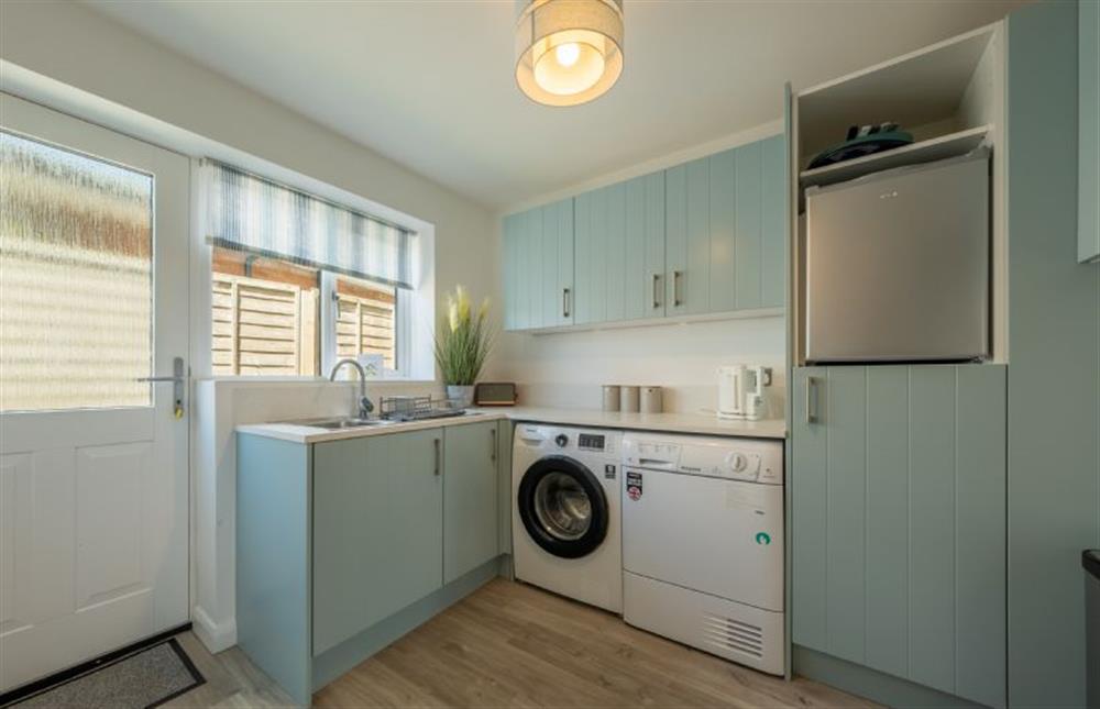 Ground floor: Utility with laundry facilities and door to the garden at Sunset, Overstrand near Cromer