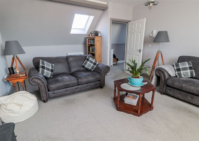 The living room at Sunset Point, Alnmouth
