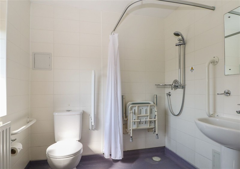 This is the bathroom at Sunset Quarters at Marine Court, Littlehampton