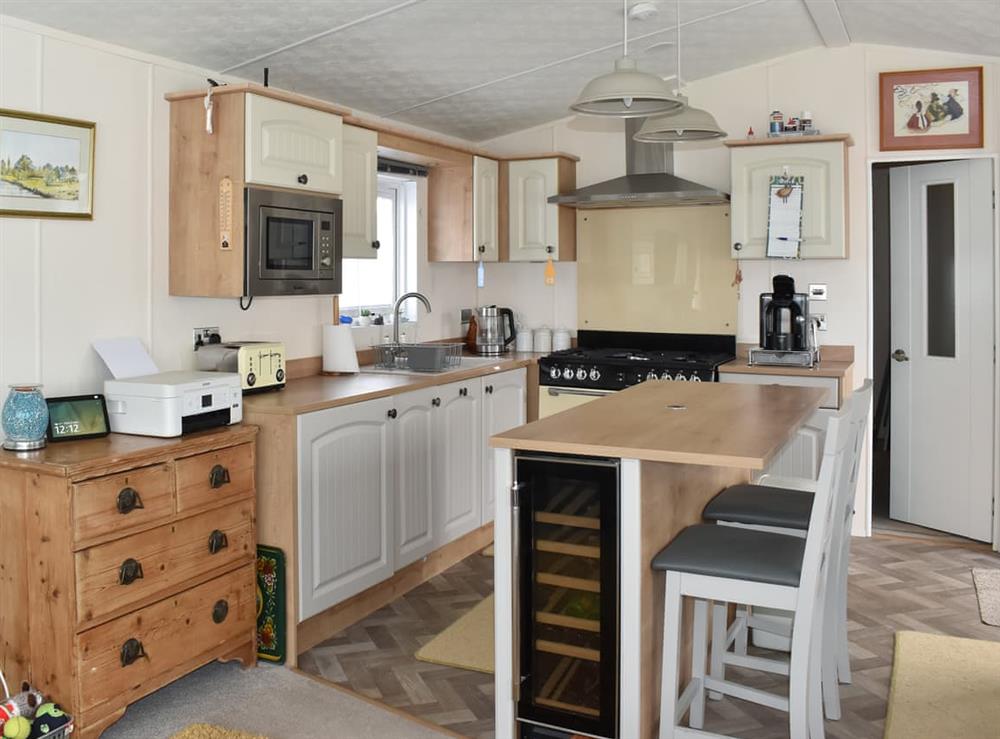 Kitchen area at Sunset in Sandown, Isle of Wight