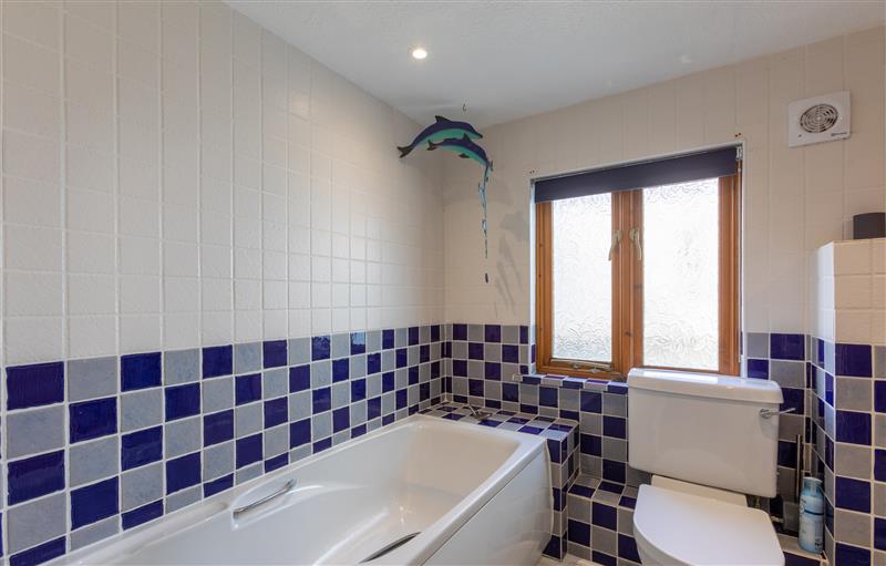This is the bathroom at Sunset View, Widemouth Bay