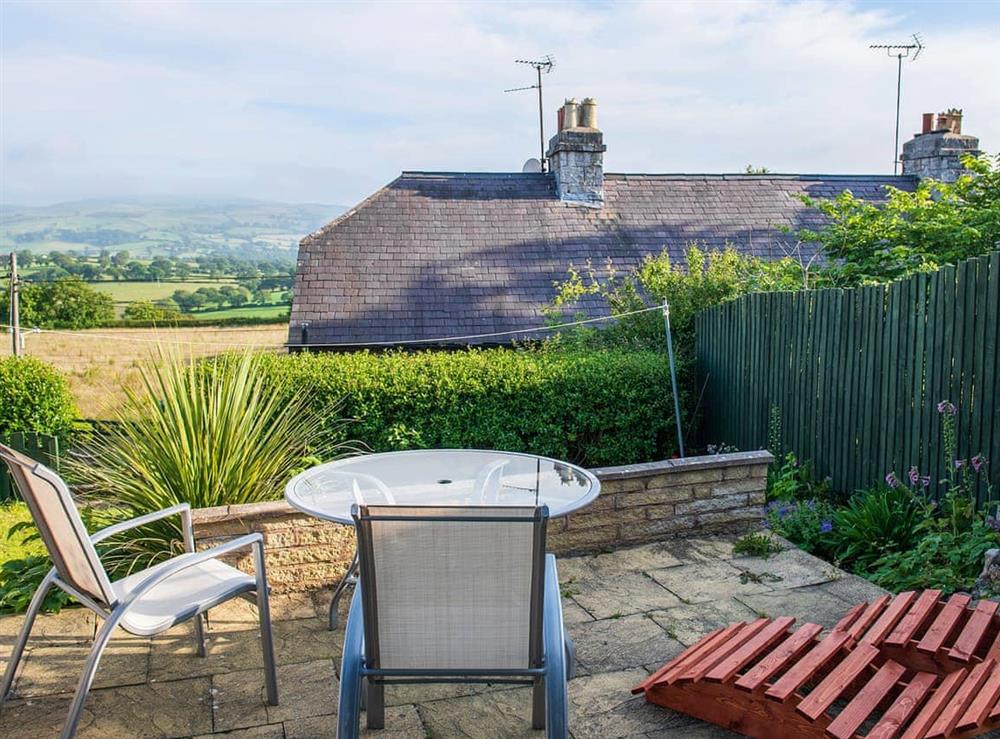 Terrace at Sunsets and Stars Cottage in Llysfaen, near Colwyn Bay, Clwyd
