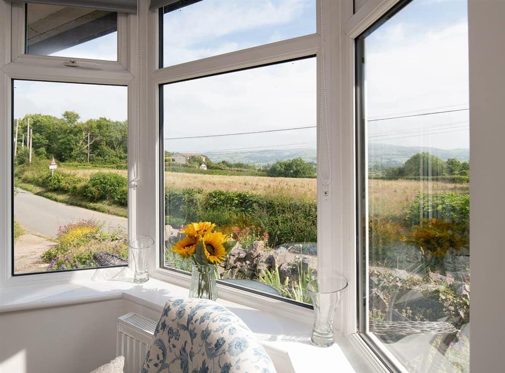 View from living room at Sunsets and Stars Cottage in Llysfaen, near Colwyn Bay, Clwyd