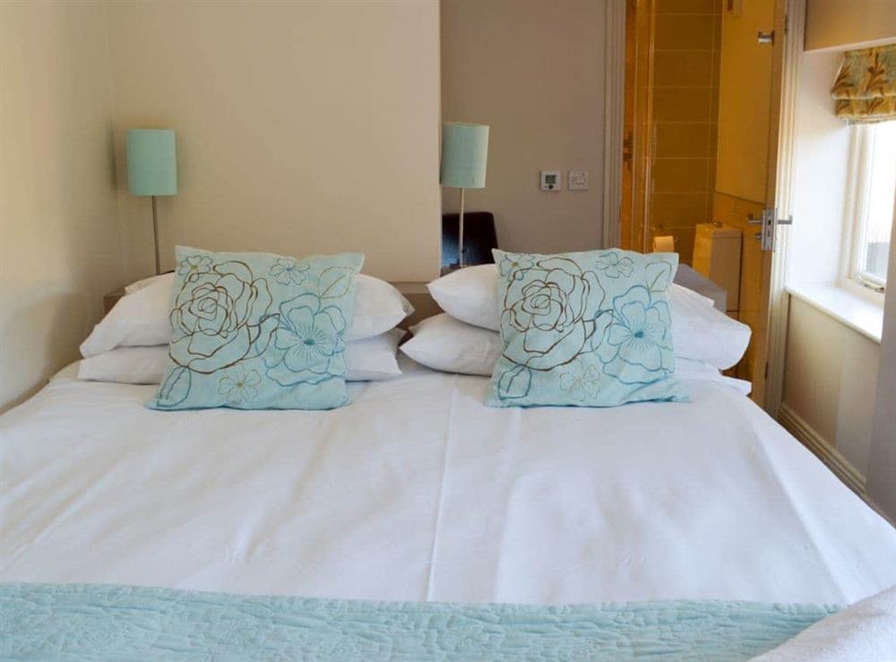 Double bedroom (restricted access to bed) at Sunshine Cottage in Kirk Langley, Ashbourne, Derbyshire., Great Britain