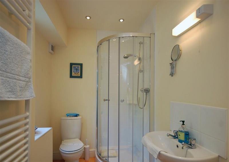 The bathroom at Sunshine Cottage, Seahouses
