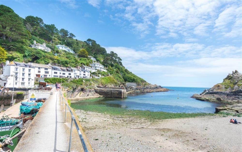 The pretty tidal beach at Polperro at Sunways Cottage in Polperro