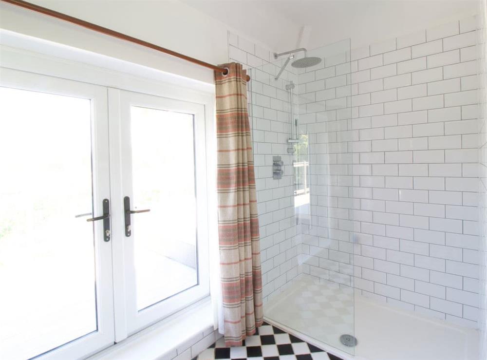 En-suite shower room at Sunwood House in Ditcham, near Petersfield, Hampshire