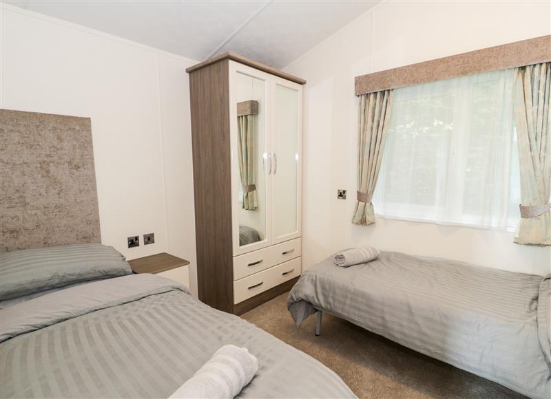 One of the 2 bedrooms at Superior Lodge (Number 22), Rhyd-y-Foel near Abergele