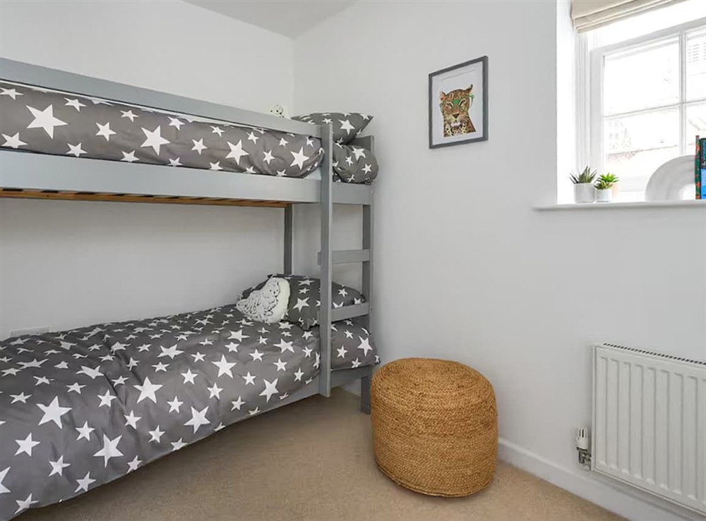 Bunk bedroom at Surf Cottage in Cromer, Norfolk