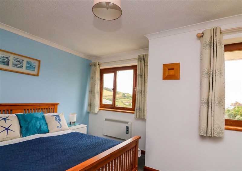 One of the bedrooms at Surf View, Hope Cove