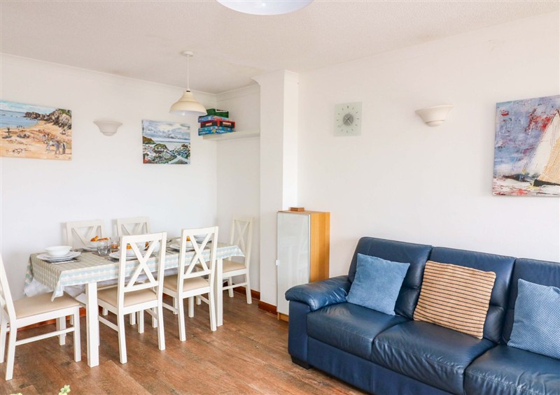 The living area at Surf View, Hope Cove