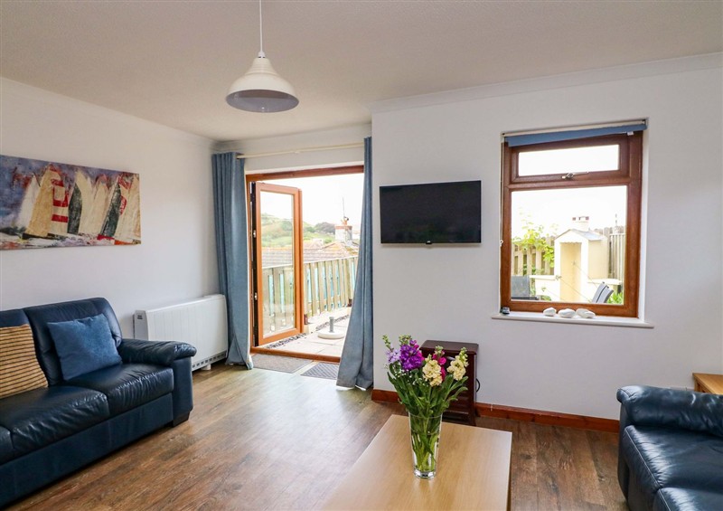 This is the living room at Surf View, Hope Cove
