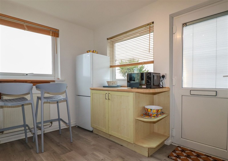 The kitchen at Surf View, Newquay