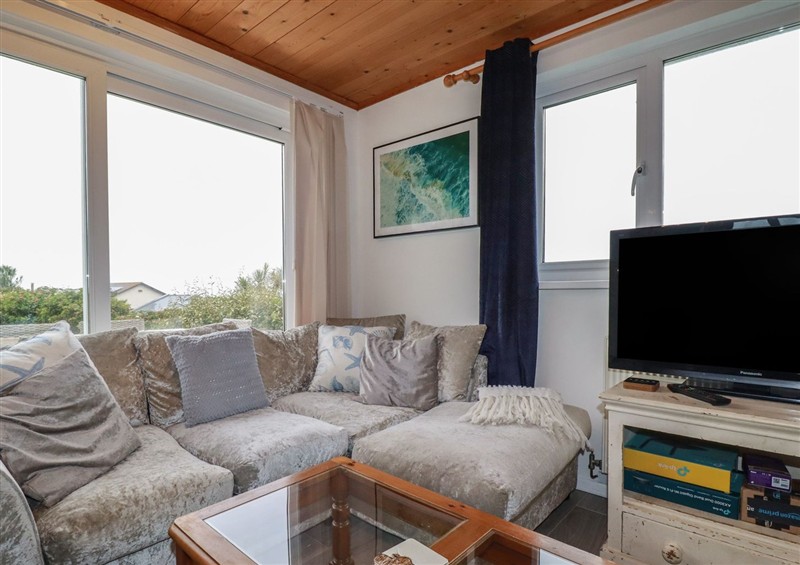 The living area at Surf View, Newquay