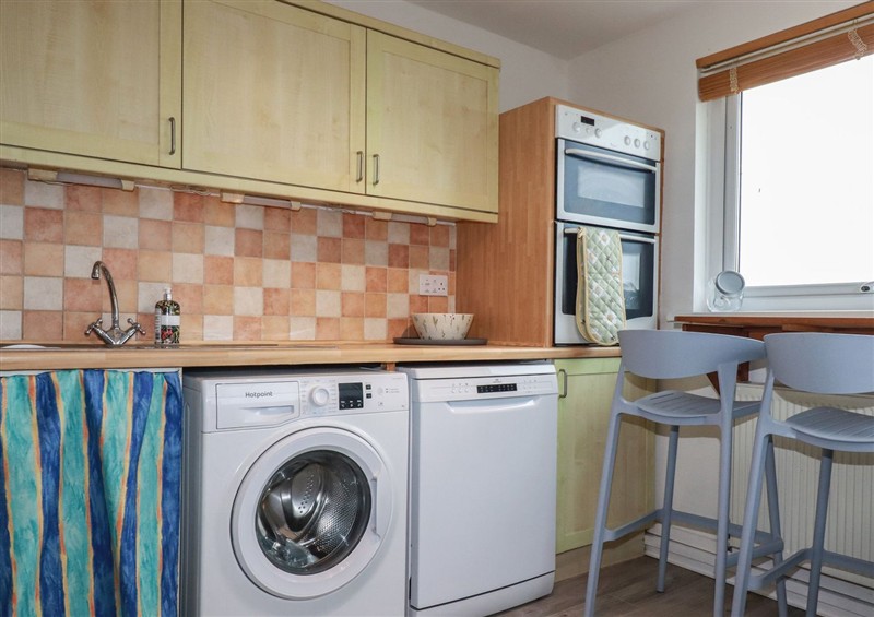 This is the kitchen at Surf View, Newquay