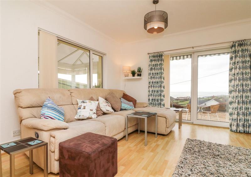 Relax in the living area at Surf View, Woolacombe