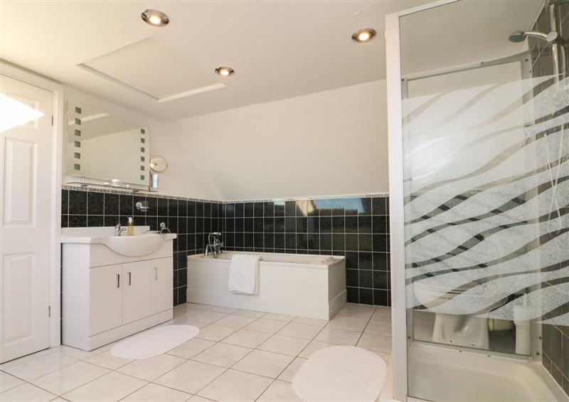 The bathroom at Surf View, Woolacombe