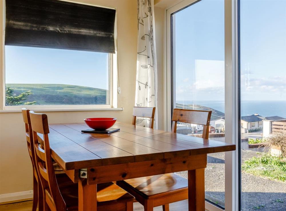 Dining Area at Surfers Hideaway in Woolacombe, near Ilfracombe, Devon