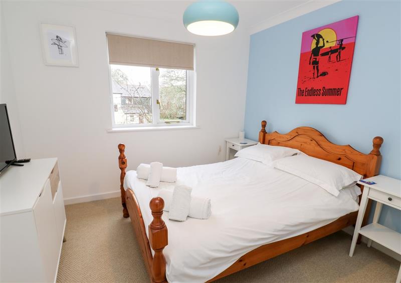 One of the 2 bedrooms at Surfers Retreat, Goldenbank near Falmouth