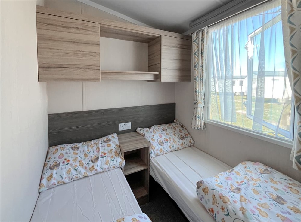 Twin bedroom at Sussex Park in Camber, near Rye, East Sussex