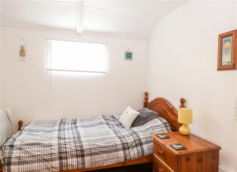 One of the bedrooms at Suzannes Beach Hut, Bacton near Walcott