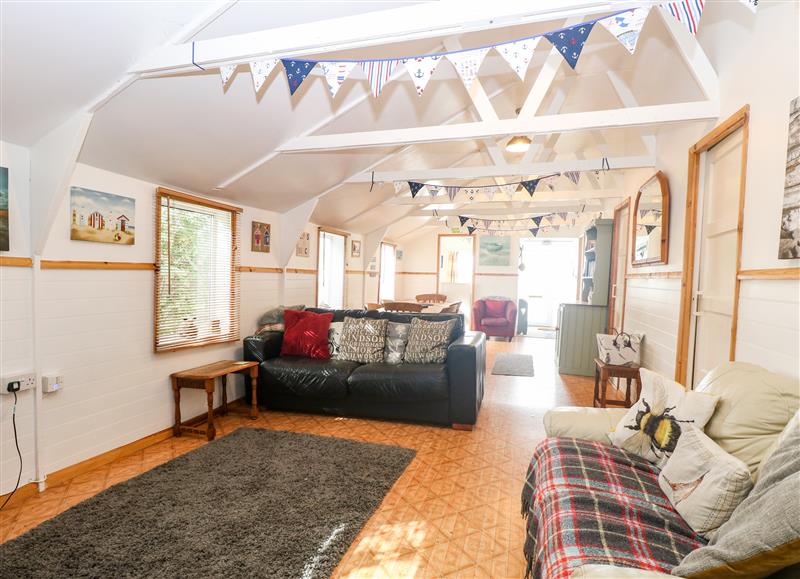 Relax in the living area at Suzannes Beach Hut, Bacton near Walcott