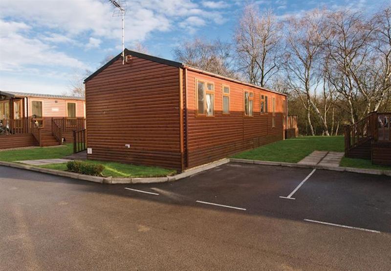 Woodland Leisure Lodge at Swainswood Park in Derbyshire, Heart of England