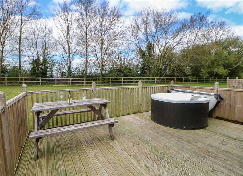 Enjoy the garden at Swaledale Large Pod, Hutton Rudby