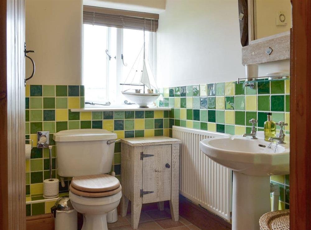 Attractive bathroom at Swallow Barn in near Carsington, Derbyshire
