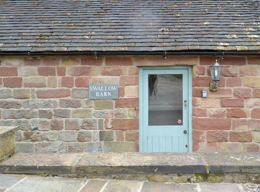 Main entrance at Swallow Barn in near Carsington, Derbyshire