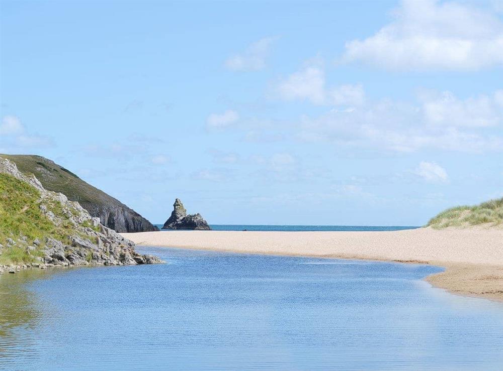 Broadhaven Beach at Swallow Barn in Valast Hill, near Stackpole, Dyfed