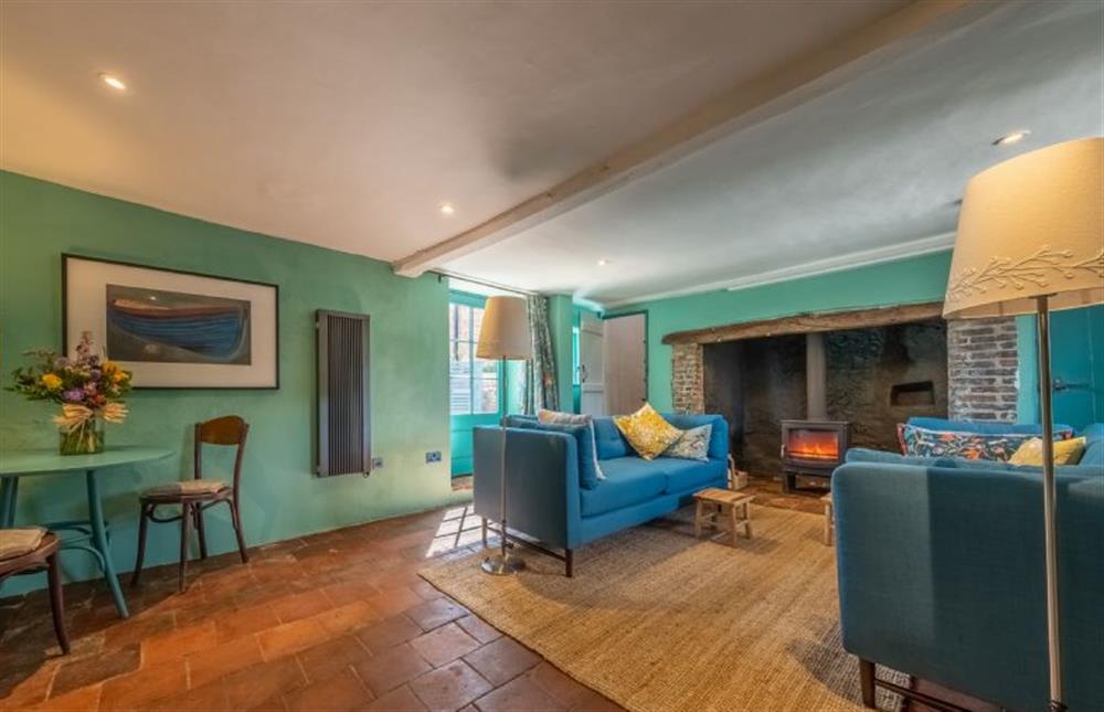A colourful, inviting sitting room at Swallow Cottage, Binham near Fakenham