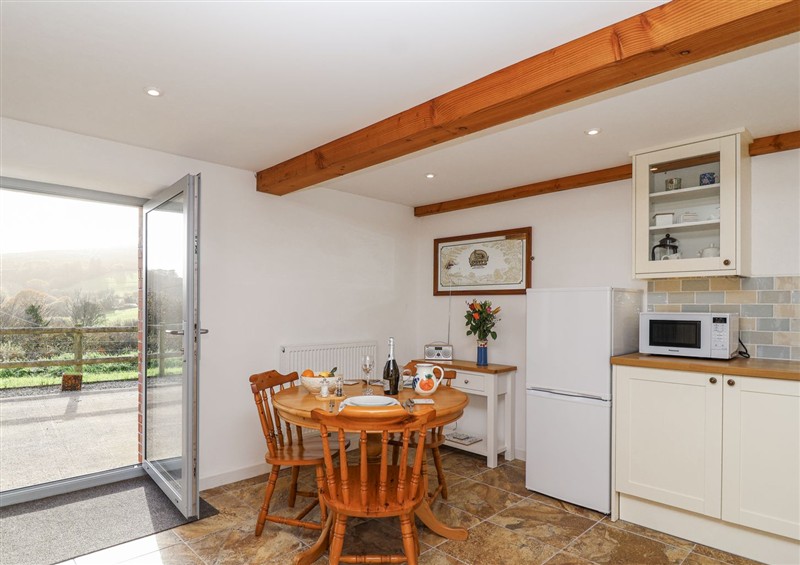 This is the kitchen at Swallow Cottage, Bullhornstone near South Brent