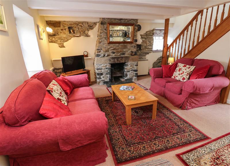 This is the living room at Swallow Cottage, Mawgan