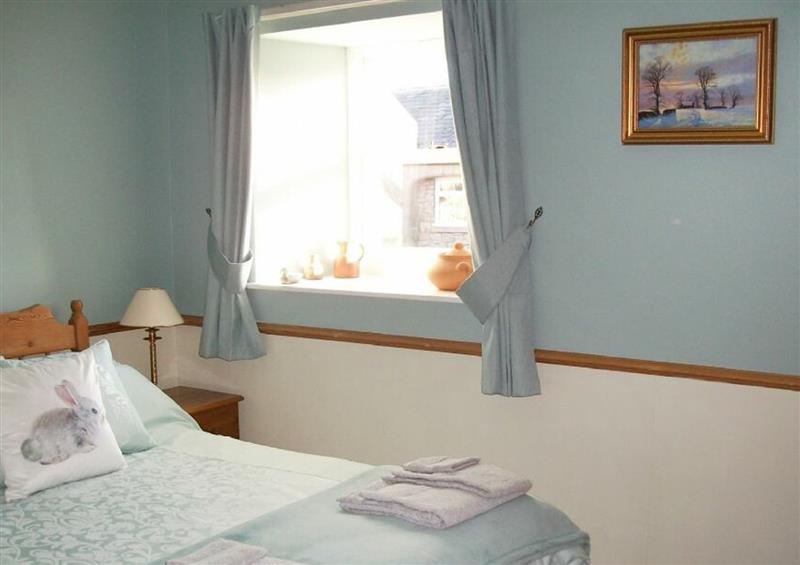 One of the bedrooms at Swallow Cottage, Powburn