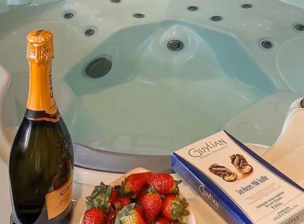Hot tub at Swallow Cottage in Rowley, near Consett, Durham