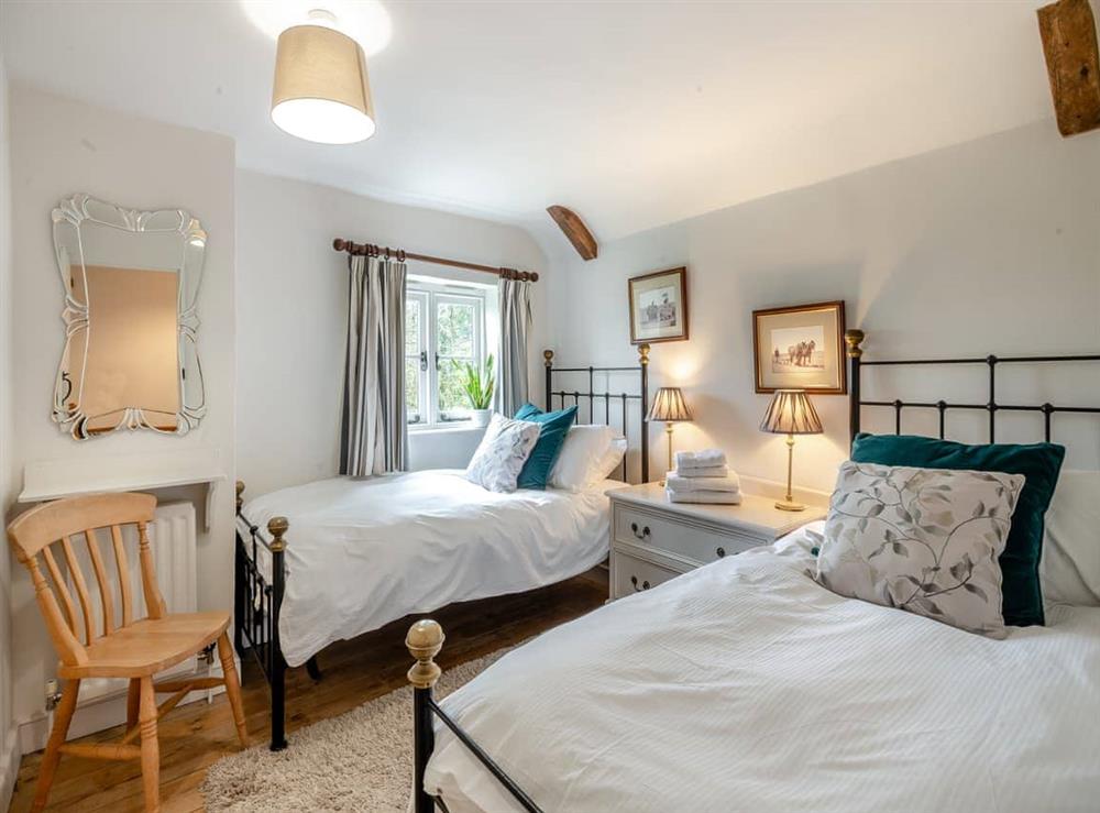 Twin bedroom at Swallow Cottages, No. 2 in Wickmere, Norfolk