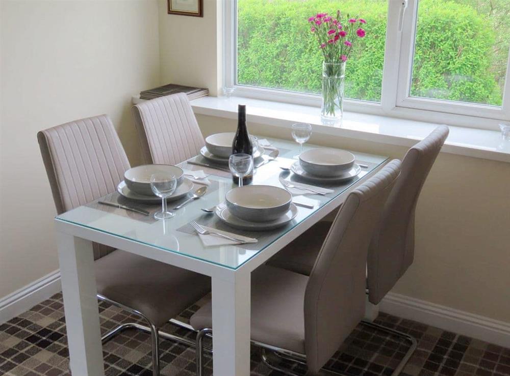 Dining Area at Swallow Lodge in Bardennoch West, near Carsphairn, Kirkcudbrightshire
