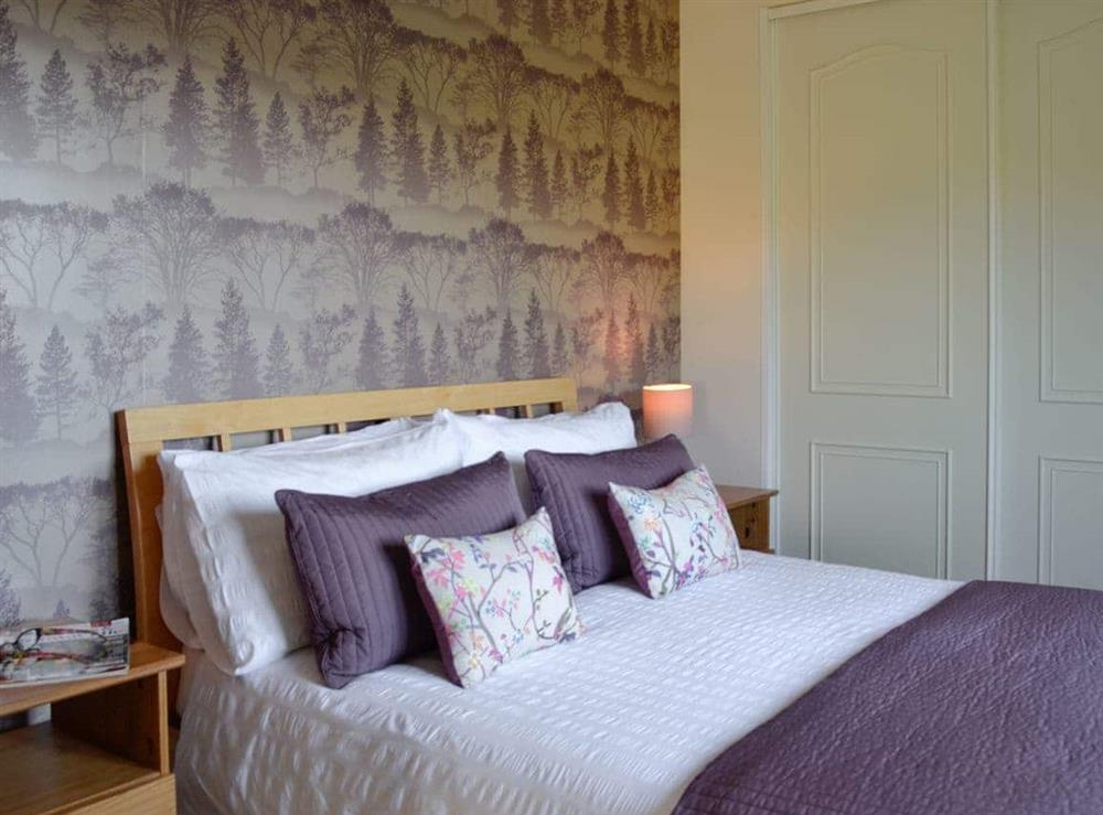 Double bedroom at Swallow Lodge in Bardennoch West, near Carsphairn, Kirkcudbrightshire