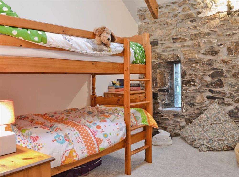 Bunk bedroom at Swallow Lodge in Mathry, near St Davids, Dyfed