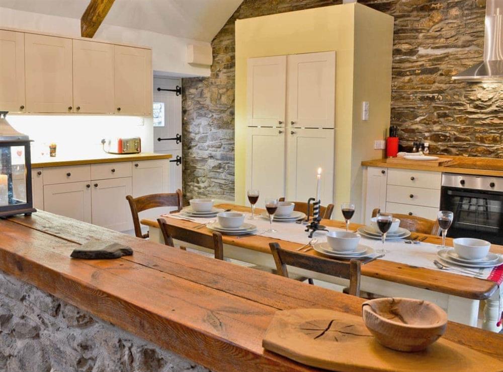 Open plan living/dining room/kitchen at Swallow Lodge in Mathry, near St Davids, Dyfed