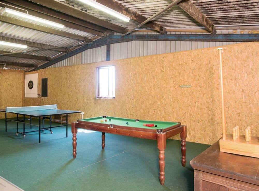 Games room at Swallows Cottage in Alwington, Nr Bideford., Devon