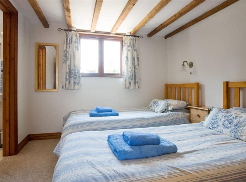 Twin bedroom at Swallows Cottage in Alwington, Nr Bideford., Devon